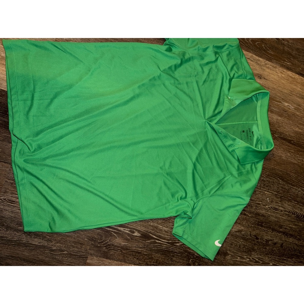 Nike Mens Dri-FIT Standard Fit Golf Polo Shirt Green Short Sleeve‎ Size M